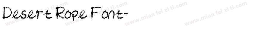 Desert Rope Font字体转换